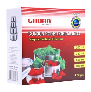 CONJUNTO DE TIJELAS EM INOX