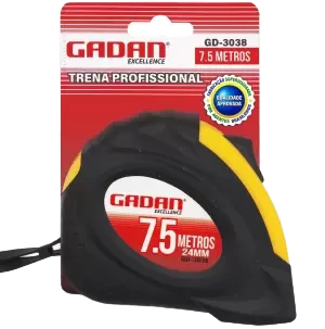 Trena Profissional 7,5 Metros 24mm Emborrachada