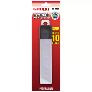 Lâminas para Estilete 18mm com 10 lâminas