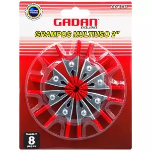 Grampo Multiuso 2" (8 peças)